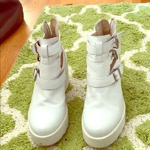 White Steve Madden Boots